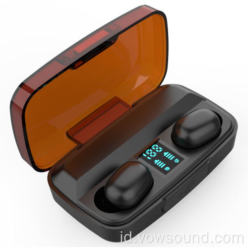 TWS Stereo in-Ear Earpiece dengan Charging Case